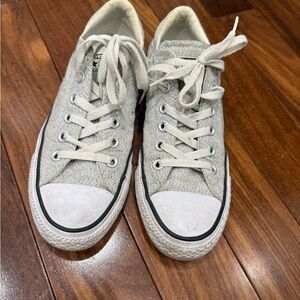 Gray Speckled Converse Canvas Sneakers